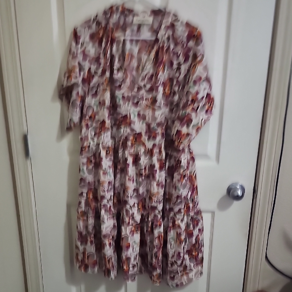 Impressions Floral Dress - Multicolor